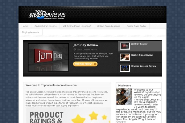 Proreview theme site design template sample