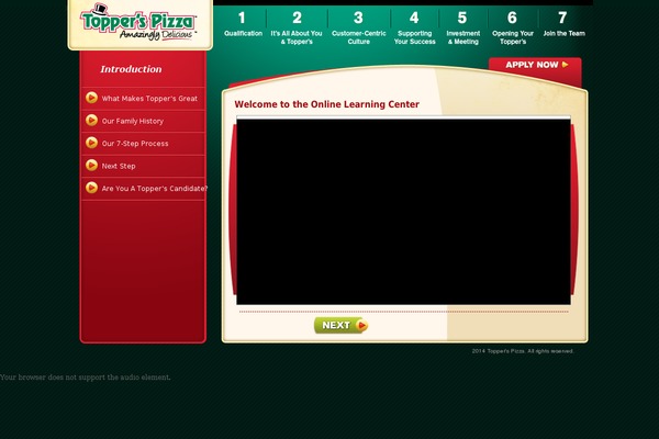 toppersfranchise-virtualbrochure.ca site used Topperspizza