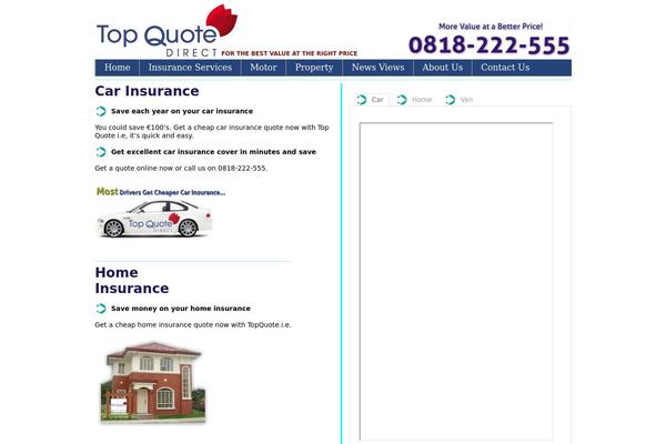 topquotedirect.com site used Blue Grey White