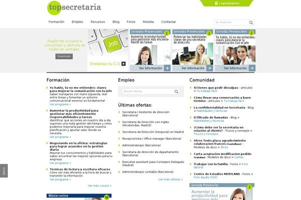 topsecretaria.com site used Seccretariaplus