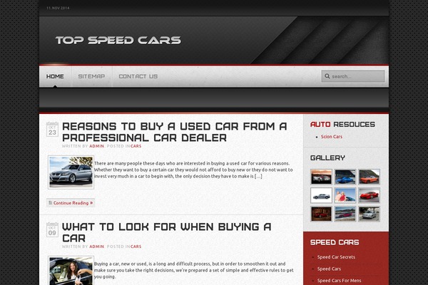 topspeedcars.net site used StreamLine