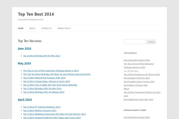 WordPress website example screenshot