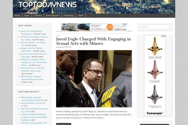 Magazine Basic theme site design template sample