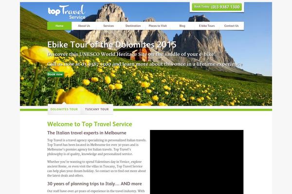 TopTravel theme site design template sample