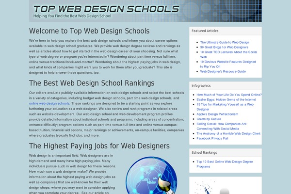 WordPress website example screenshot