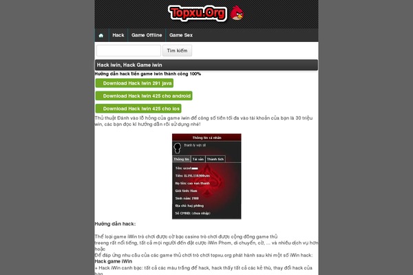 topxu.org site used Vngameandroid