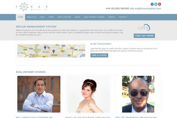 toraxmedical.co.uk site used Torax