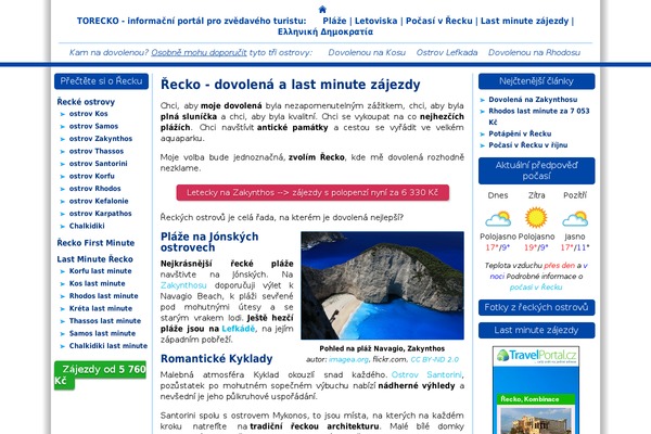 torecko.cz site used Sablonadovolena1