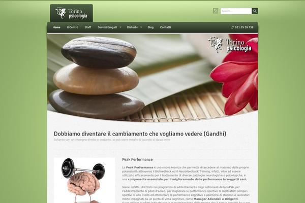 Wellness theme site design template sample