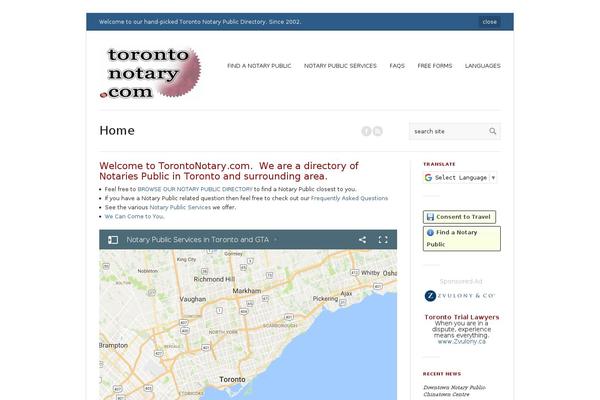 torontonotary.com site used Material-design-google-child