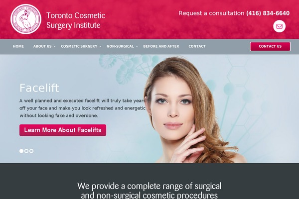 Cosmetic theme site design template sample