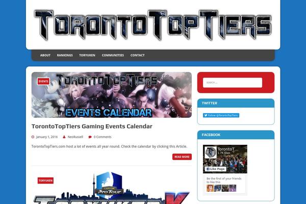 torontotoptiers.com site used Connexion