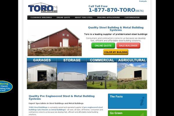torosteelbuildings.com site used Torosteel