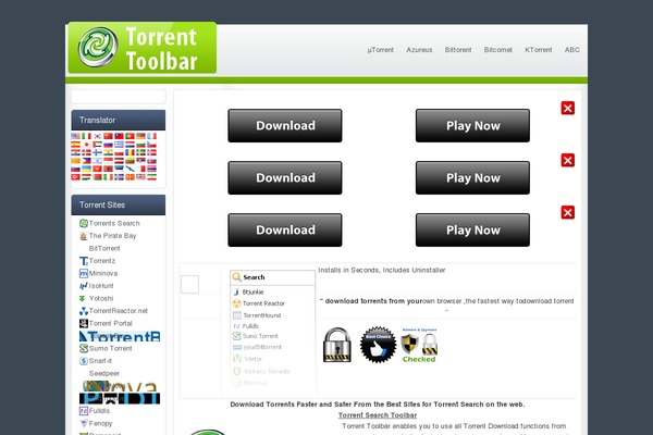 torrentoolbar.com site used rtMoto