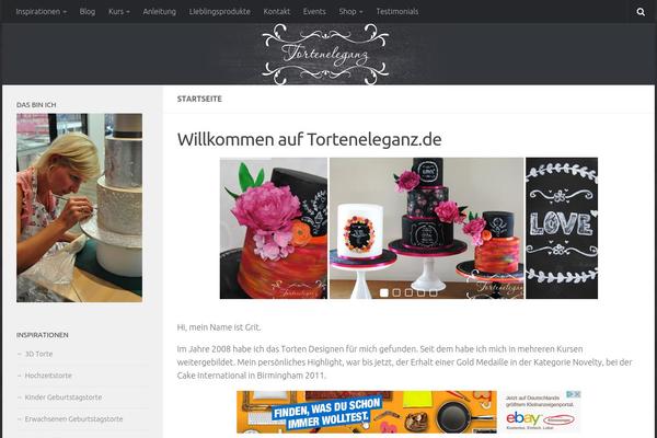Hueman theme site design template sample