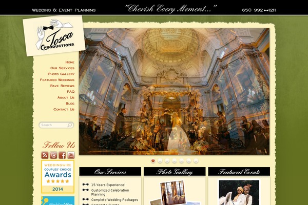 toscaproductions.com site used Tosca