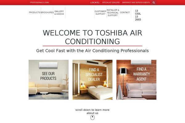 toshiba-aircon.com.au site used Toshiba