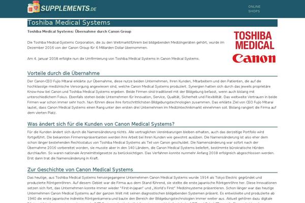 toshiba-medical.de site used Skeletonresponsive