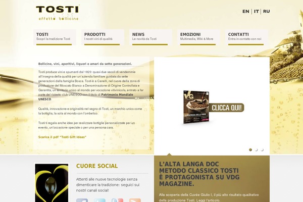 tosti.it site used Tosti