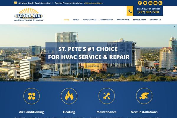 totalair theme websites examples