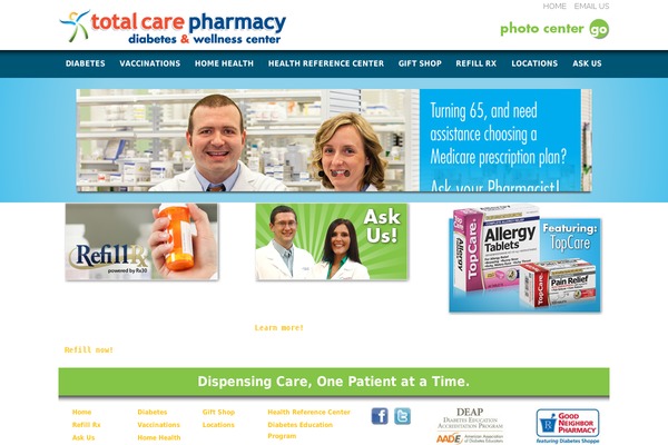 totalcarepharmacy.biz site used Tcp