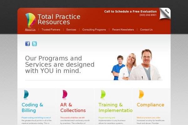 totalpracticeresources.com site used Theme1413