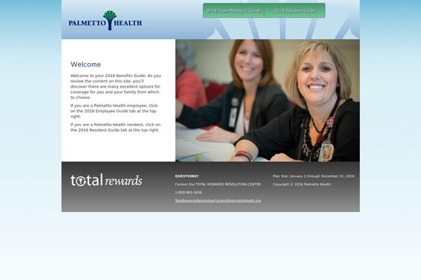 totalrewardsbenefits.com site used Palmettohealth