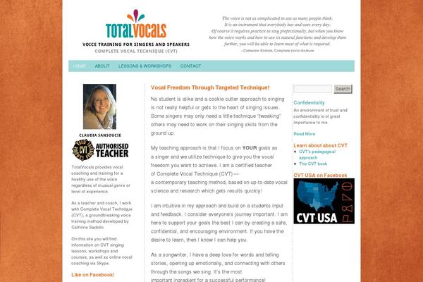 totalvocals.com site used Totalvocalstheme