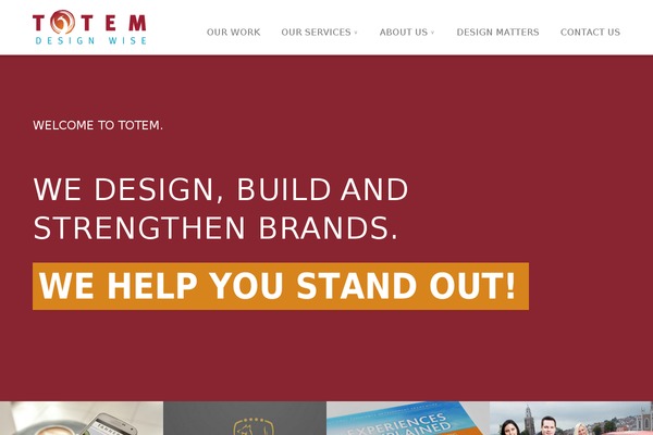 Totem theme site design template sample