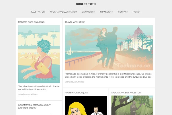 toth-illustration.com site used Gridfolio