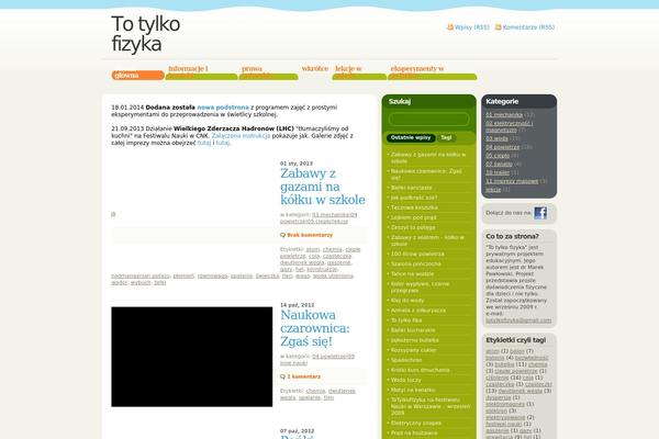 totylkofizyka.pl site used Fervens-c