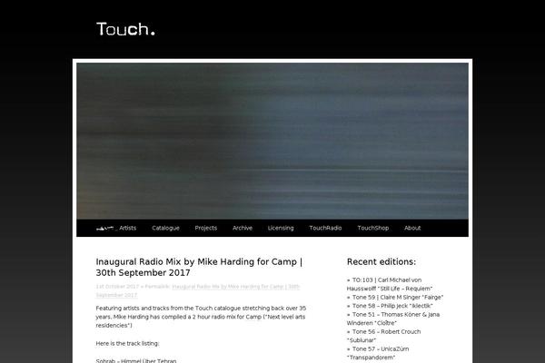 Touch theme site design template sample