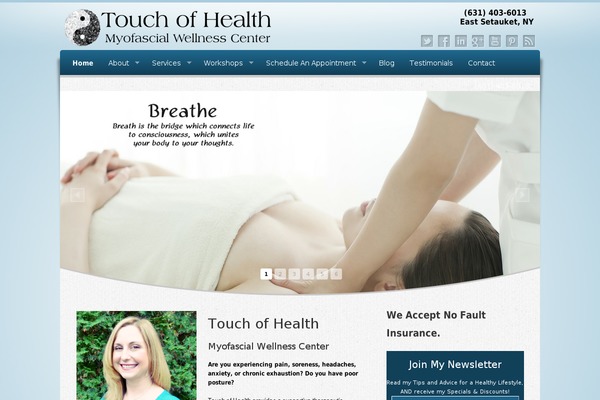 Wellness theme site design template sample