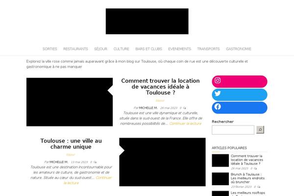 toulousevip.fr site used Balanced Blog