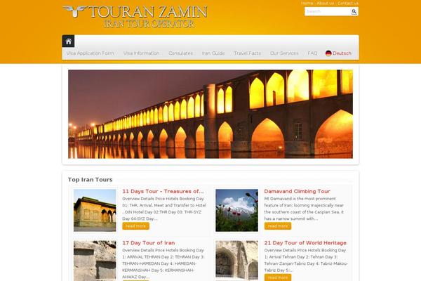 touranzamin.com site used Iliana_travel