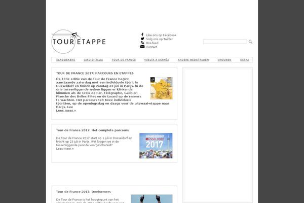 Tour website example screenshot