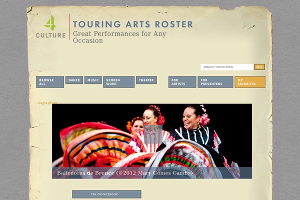 touringartsroster.com site used Elegant-theme