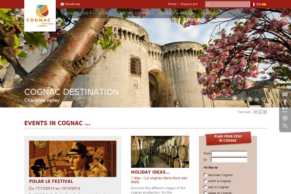 tourism-cognac.com site used Cognac2013