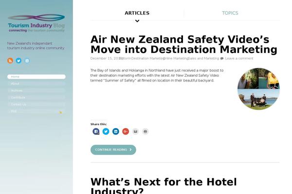 tourismindustryblog.co.nz site used On Topic