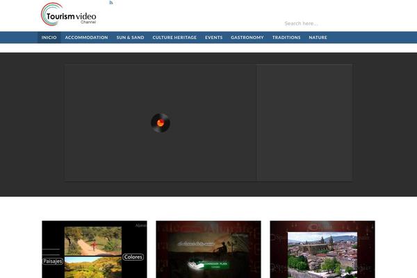 VideoTube theme site design template sample