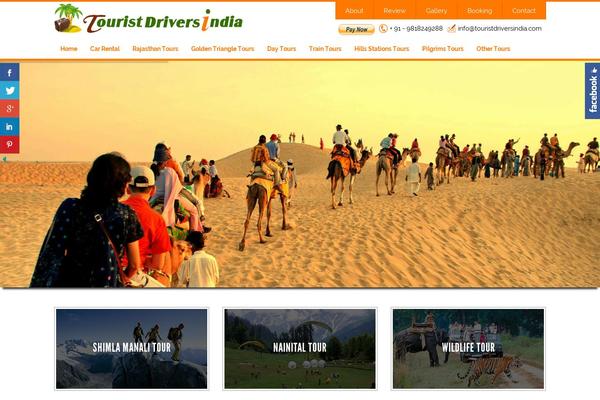 touristdriversindia.com site used Touristcarrentaldelhi