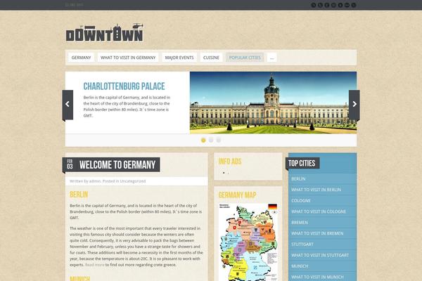 Downtown theme site design template sample