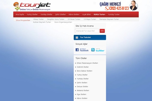 tourjet.com.tr site used Tourjet