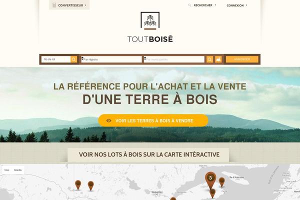toutboise.com site used Toutboise