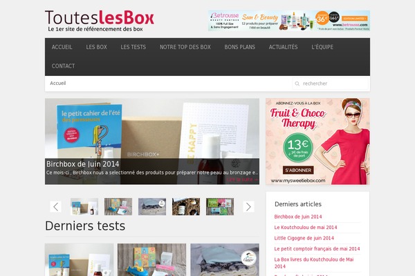 touteslesbox.fr site used Touteslesbox