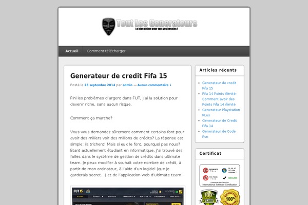 WordPress website example screenshot