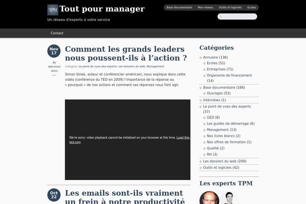 toutpourmanager.com site used Elegant-pin