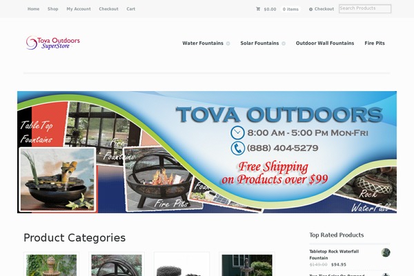 tovaoutdoors.com site used Mystile