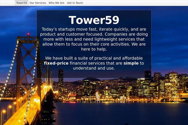 tower59.com site used Rachelbaker-bootstrapwp-twitter-bootstrap-for-wordpress-6e336e5