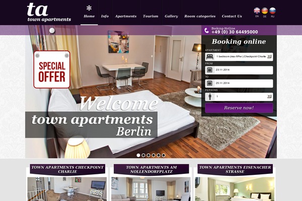 Site using easyReservations plugin